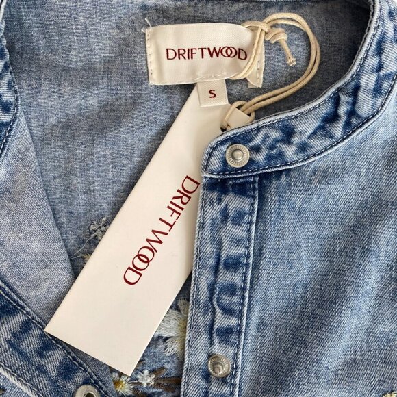 Driftwood embroidered denim top - Picture 4 of 13